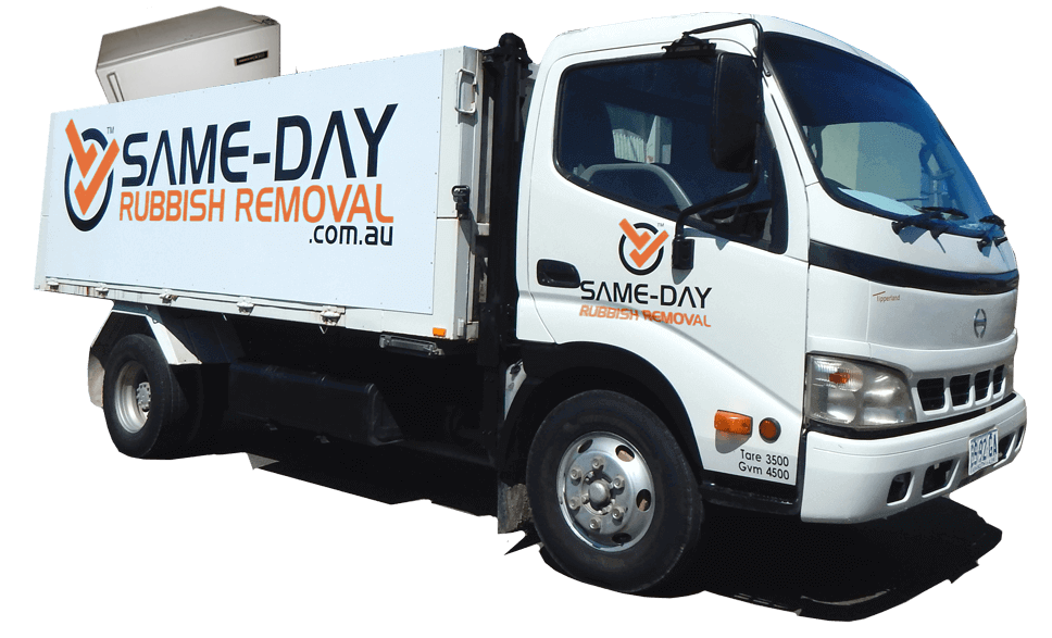 Same Day Rubbish Removal Truck with Fridge