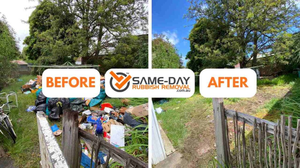 Before and After Same Day Rubbish Removal Elwood Before and After Same Day Rubbish Removal Elwood