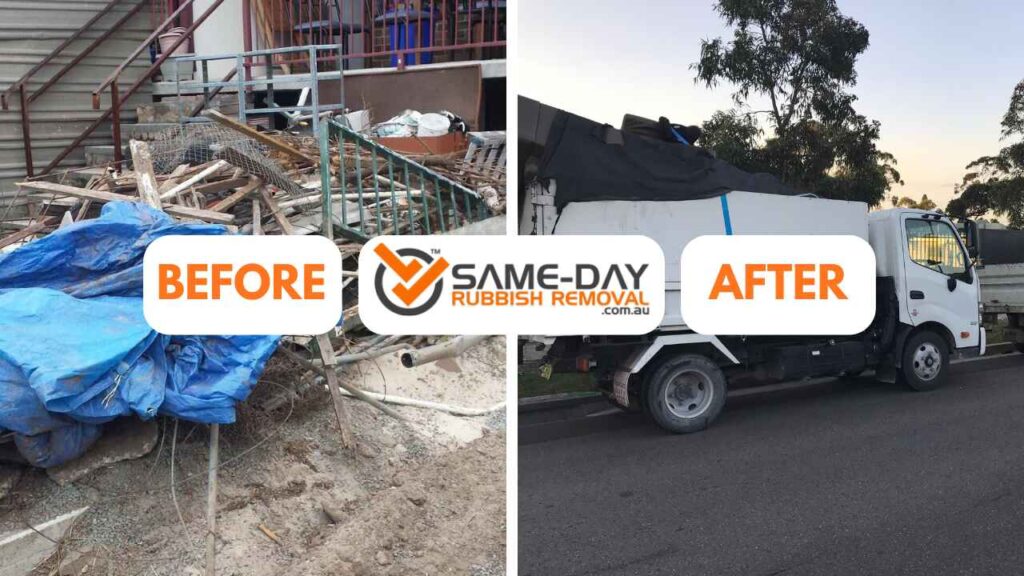 Before and After for Same Day Rubbish Removal Burnley Before and After for Same Day Rubbish Removal Burnley