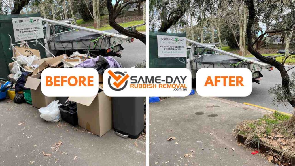 Before and After for Same Day Rubbish Removal Docklands Before and After for Same Day Rubbish Removal Docklands