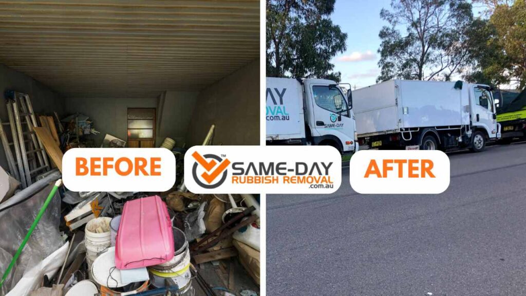 Before and After for Same Day Rubbish Removal Epping Before and After for Same Day Rubbish Removal Epping