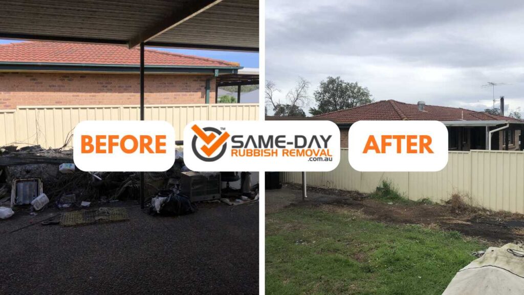 Mernda Before and After Same Day Rubbish Removal Mernda Before and After Same Day Rubbish Removal
