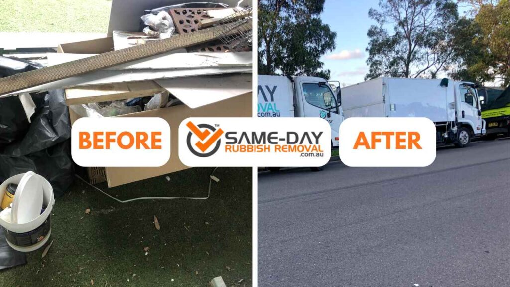 Northcote Before and After Same Day Rubbish Removal Northcote Before and After Same Day Rubbish Removal