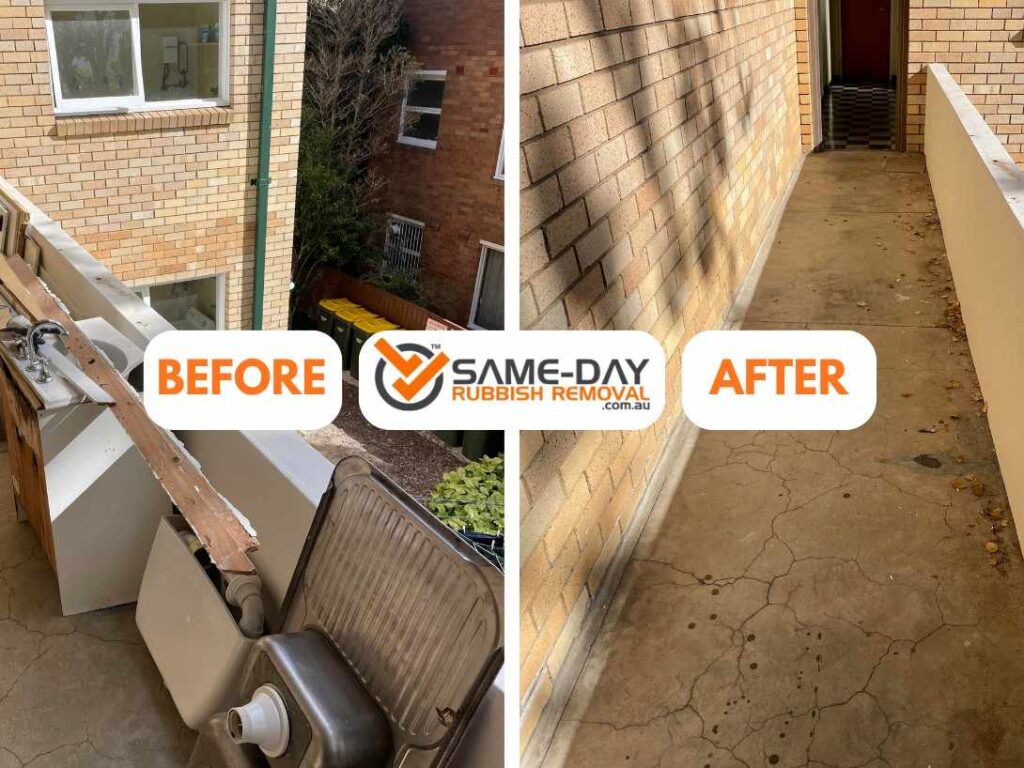 Before and After for Rubbish Removal on Croydon South Properties Before and After for Rubbish Removal on Croydon South Properties