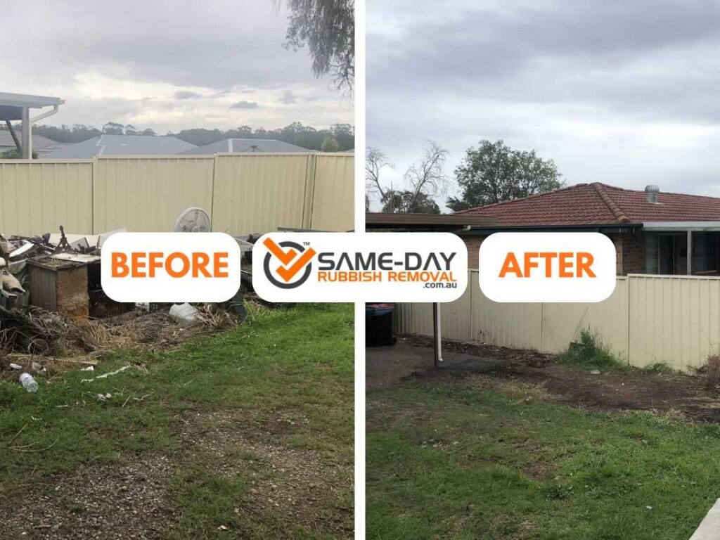 Before and After for Rubbish Removal on Scoresby Properties Before and After for Rubbish Removal on Scoresby Properties