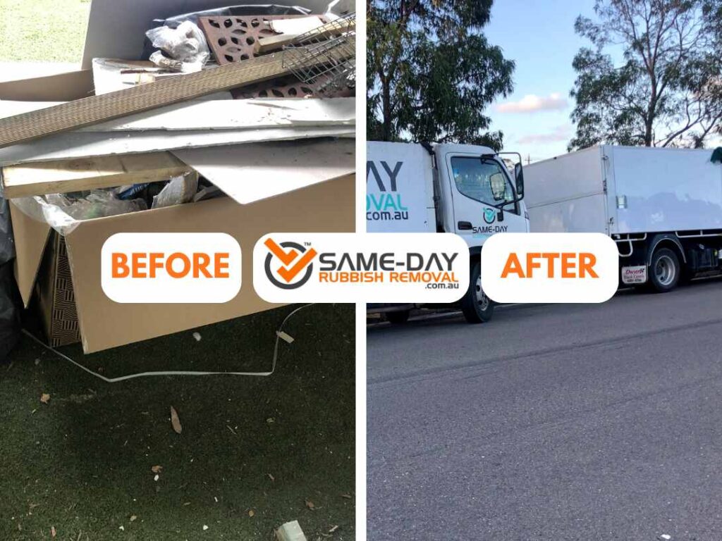 Before and After for Rubbish Removal on Tullamarine Properties Before and After for Rubbish Removal on Tullamarine Properties